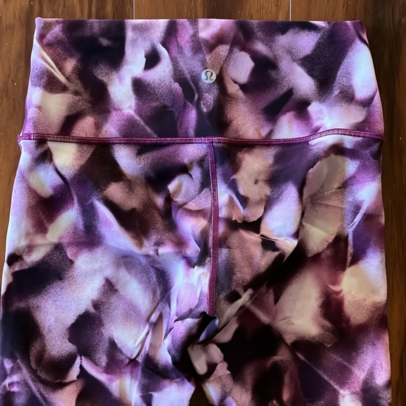 Lululemon Wunder Under Crop Hi-Rise 21” Blush Blossom Alpine White Candy Pink 6 - Picture 6 of 9